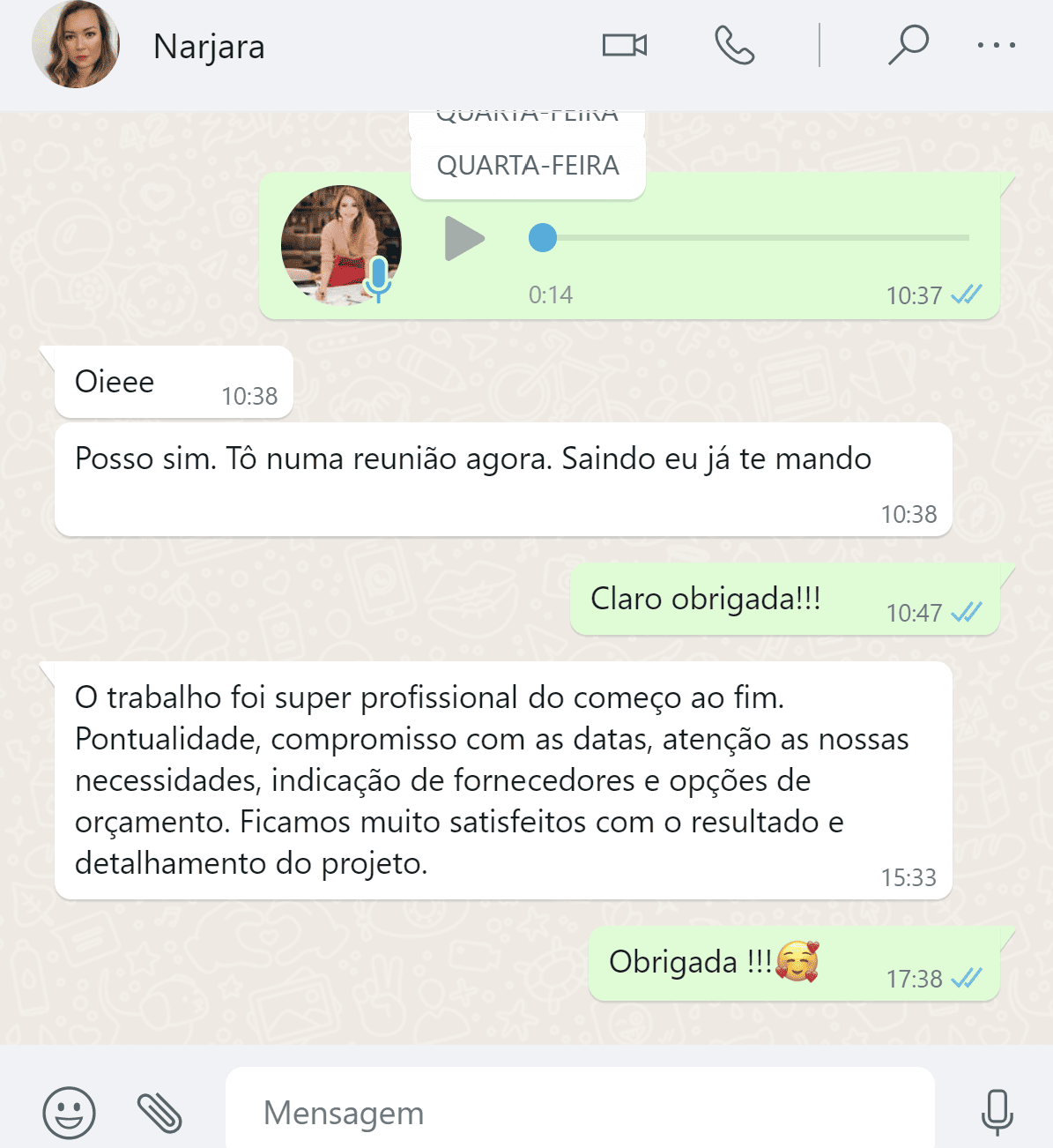 Depoimento de cliente da Parm Arquitetura 8
