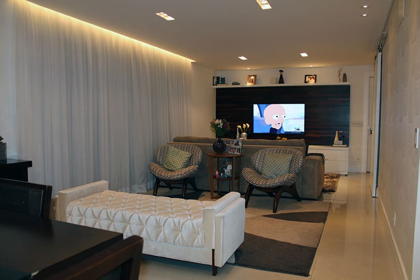 Fotografia 1 do projeto Projeto Residencial Apartamento Grande com Varanda Gourmet 150m²